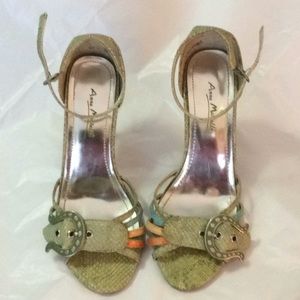 Anne Michelle Snake skin heels